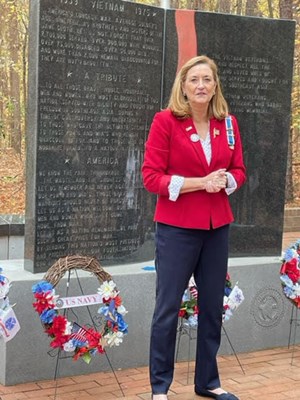 Honorary Partner ceremony for NC VVA Chapter 530 by the General Davie Chapter NSDAR.